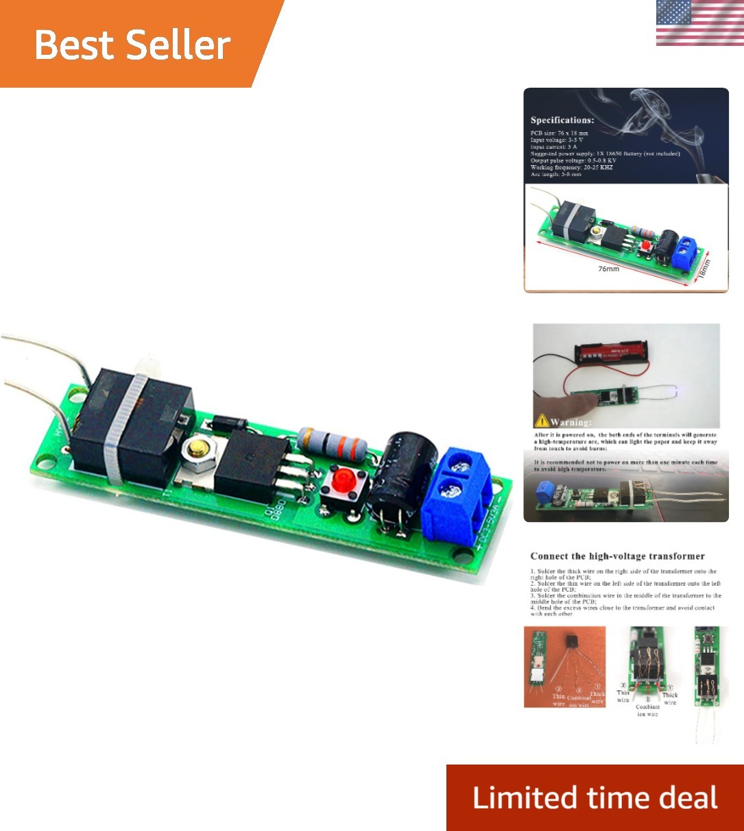 Complete DIY Electronic Lighter Soldering Kit with Easy Assembly Instructions gallery