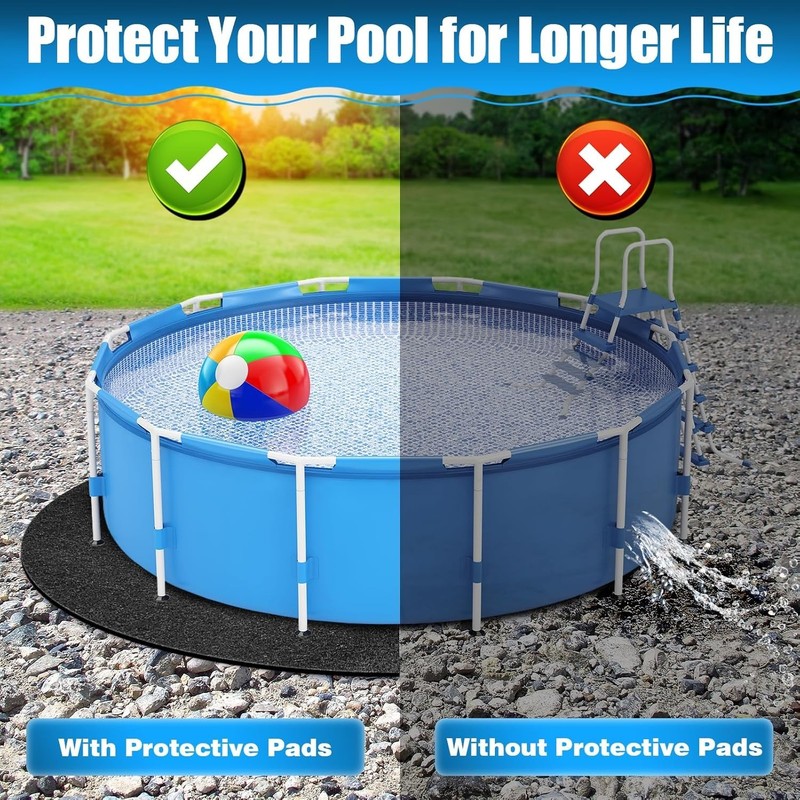 Durable 10ft Pool Ground Cloth for Above Ground Pools - Easy to Trim & Store gallery