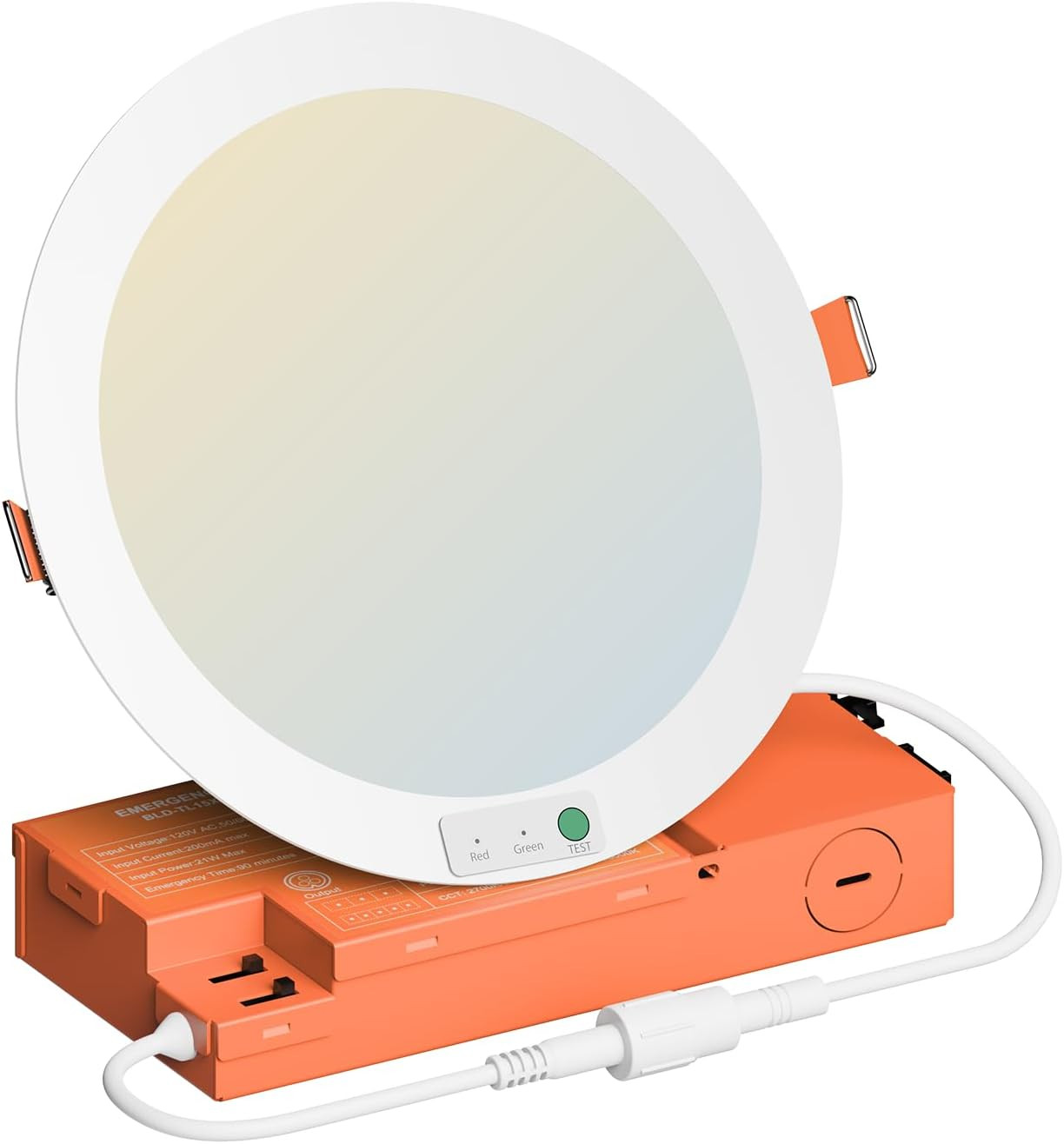 6" Ultra-Thin LED Emergency Light, 90 Min Backup, 5CCT Tunable Ceiling Light gallery