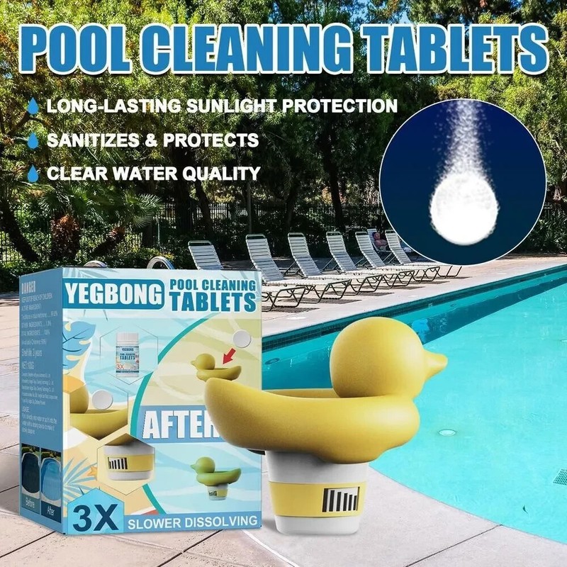 Yegbong pool cleaning tablet - 100pcs gallery