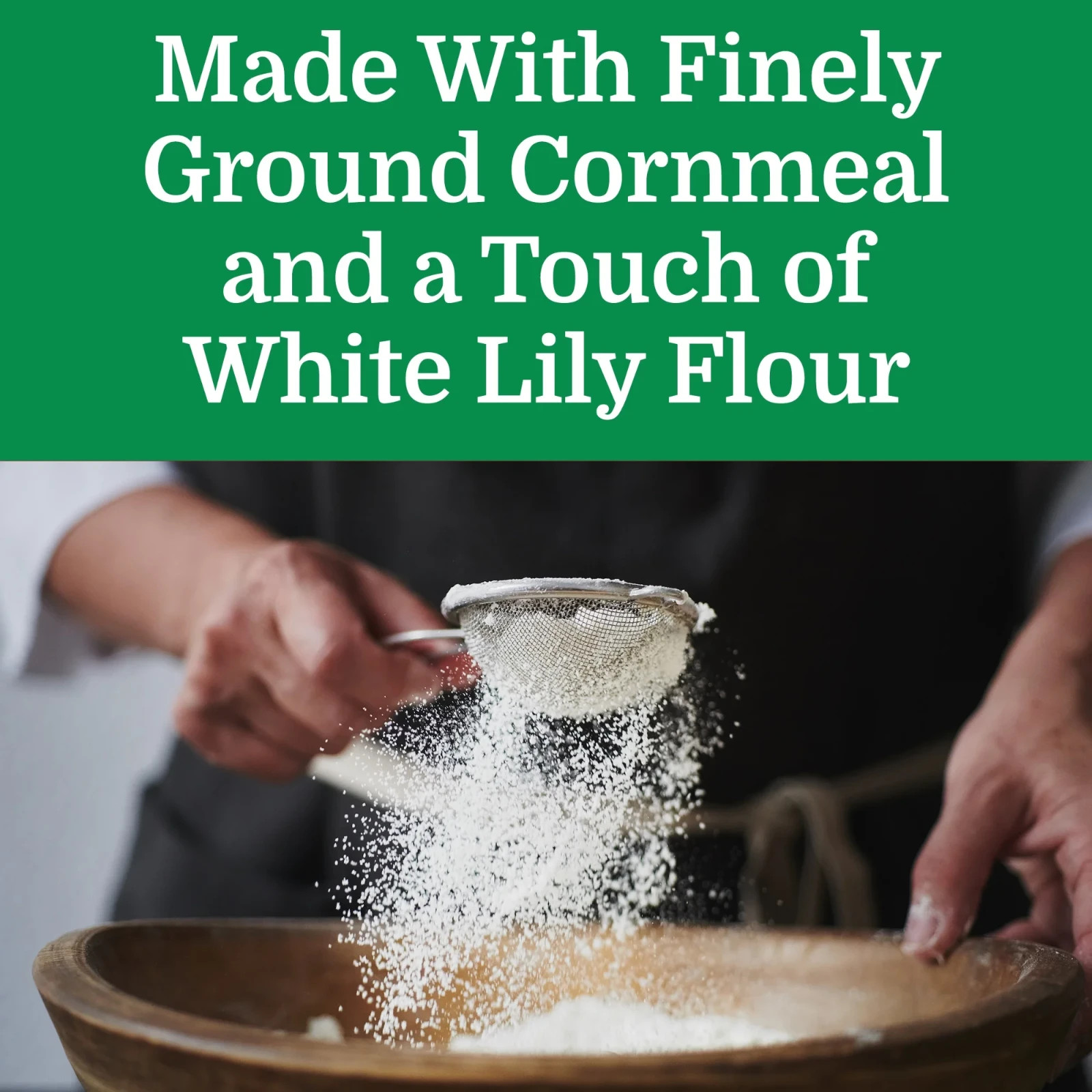 White Lily Self-Rising Enriched White Cornmeal Mix, 5 lb Bag gallery