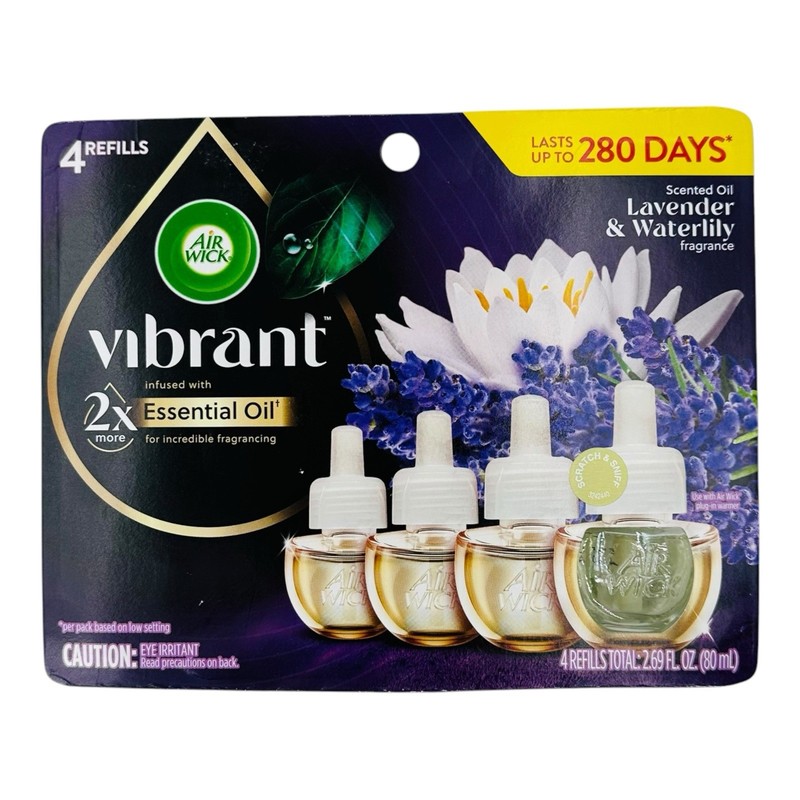 8 Refills AirWick Vibrant Lavender & Waterlily Plug-In Scented Oil Refills gallery