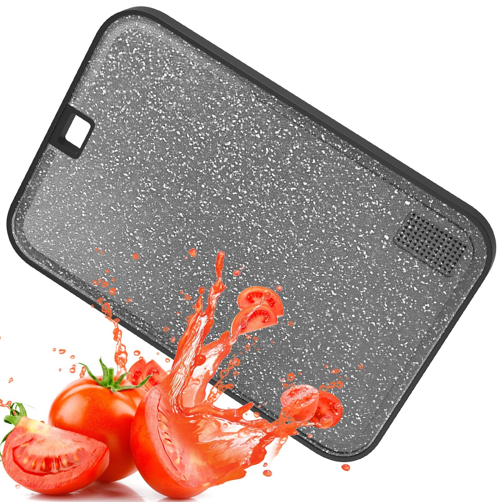 Metal Cutting Board, 15 x 10 inch Large Cutting Board for Meat with Juice Gro... gallery