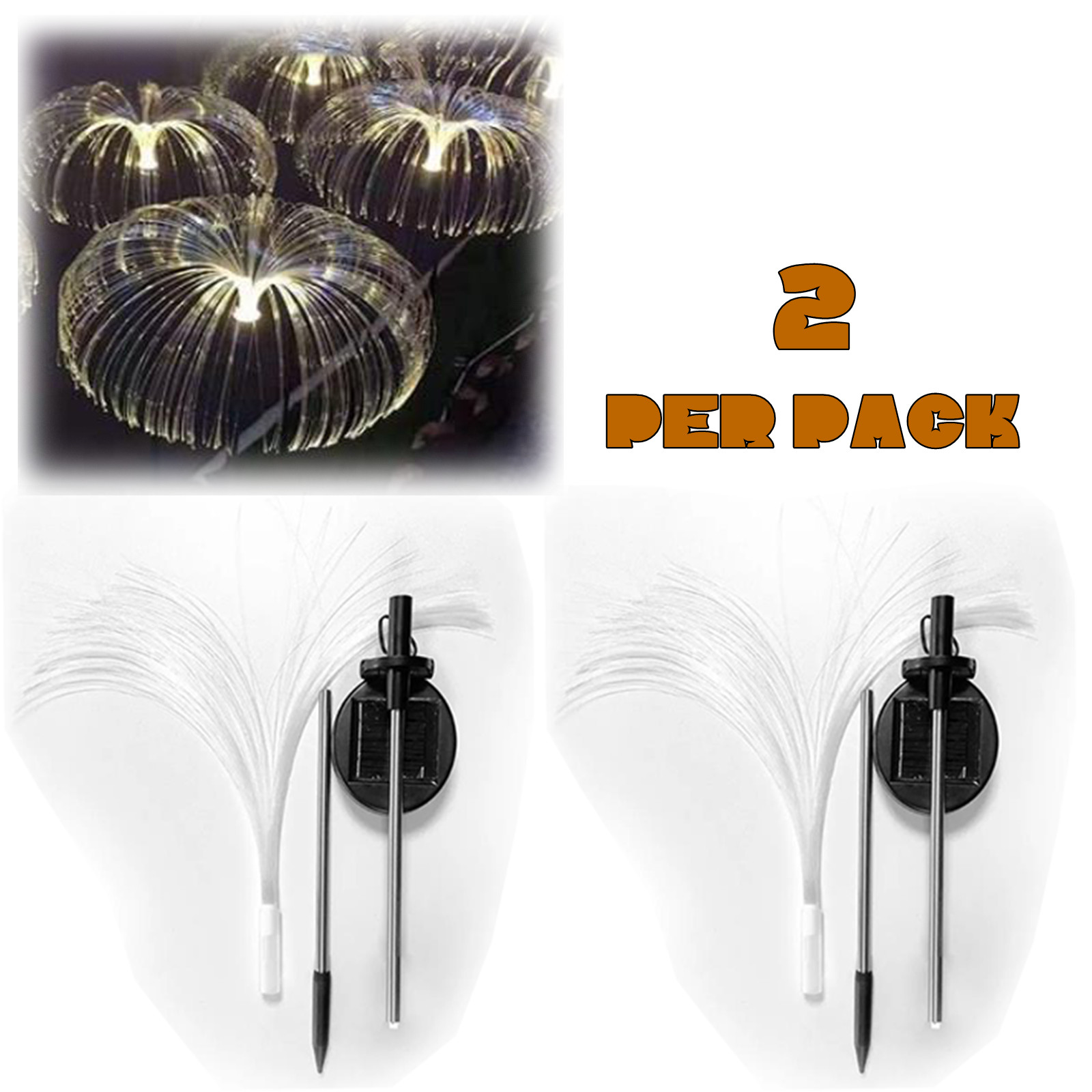 Solar Garden Jellyfish Lights 7 Color Changing Solar Power Lights Outdoor Decor gallery