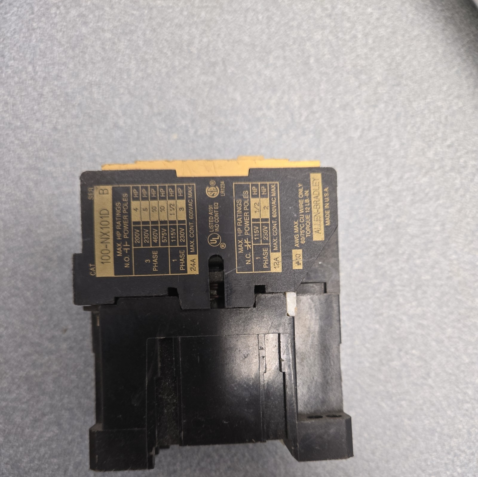 Washer Relay 120v (100-NX101D B) Speed Queen P/N: F330175 F330146 [Used] gallery