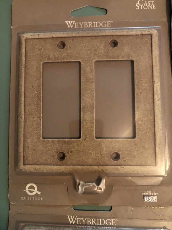 Weybridge - Cast Stone Lot - Switchplates Etc- READ IN FULL gallery