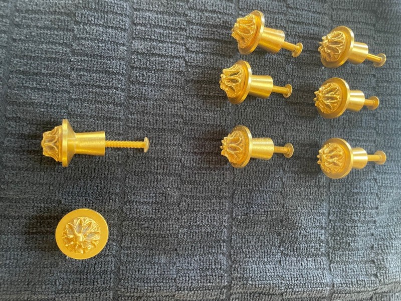 (2) Sherle Wagner # 67 Gold Drawer Pulls gallery