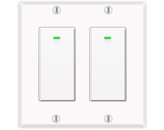 2 Gang Smart Switch , Compatible with Alexa and Google Home, No hub Required