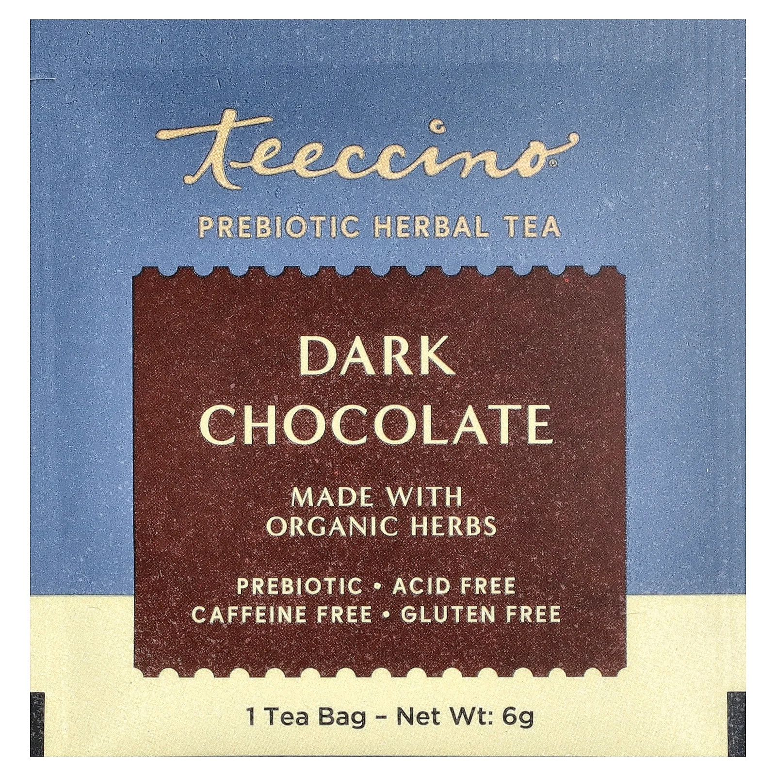 Prebiotic Herbal Tea, Dark Chocolate, Caffeine Free, 25 Tea Bags, 5.3 oz (150 g) gallery