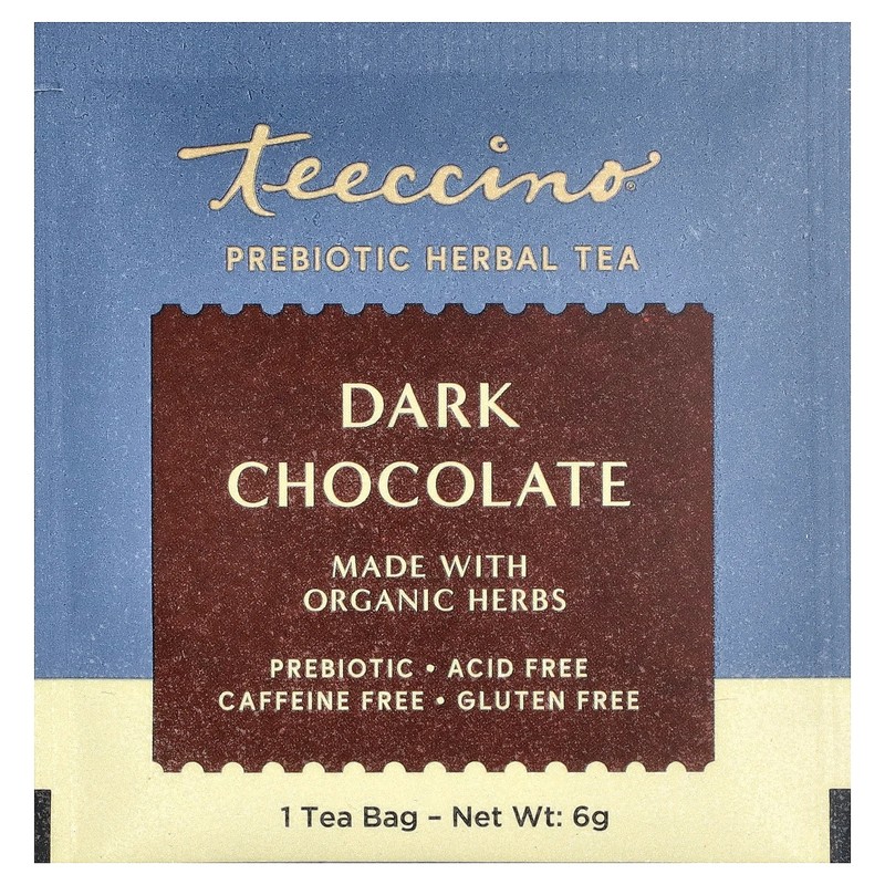 Prebiotic Herbal Tea, Dark Chocolate, Caffeine Free, 25 Tea Bags, 5.3 oz (150 g) gallery