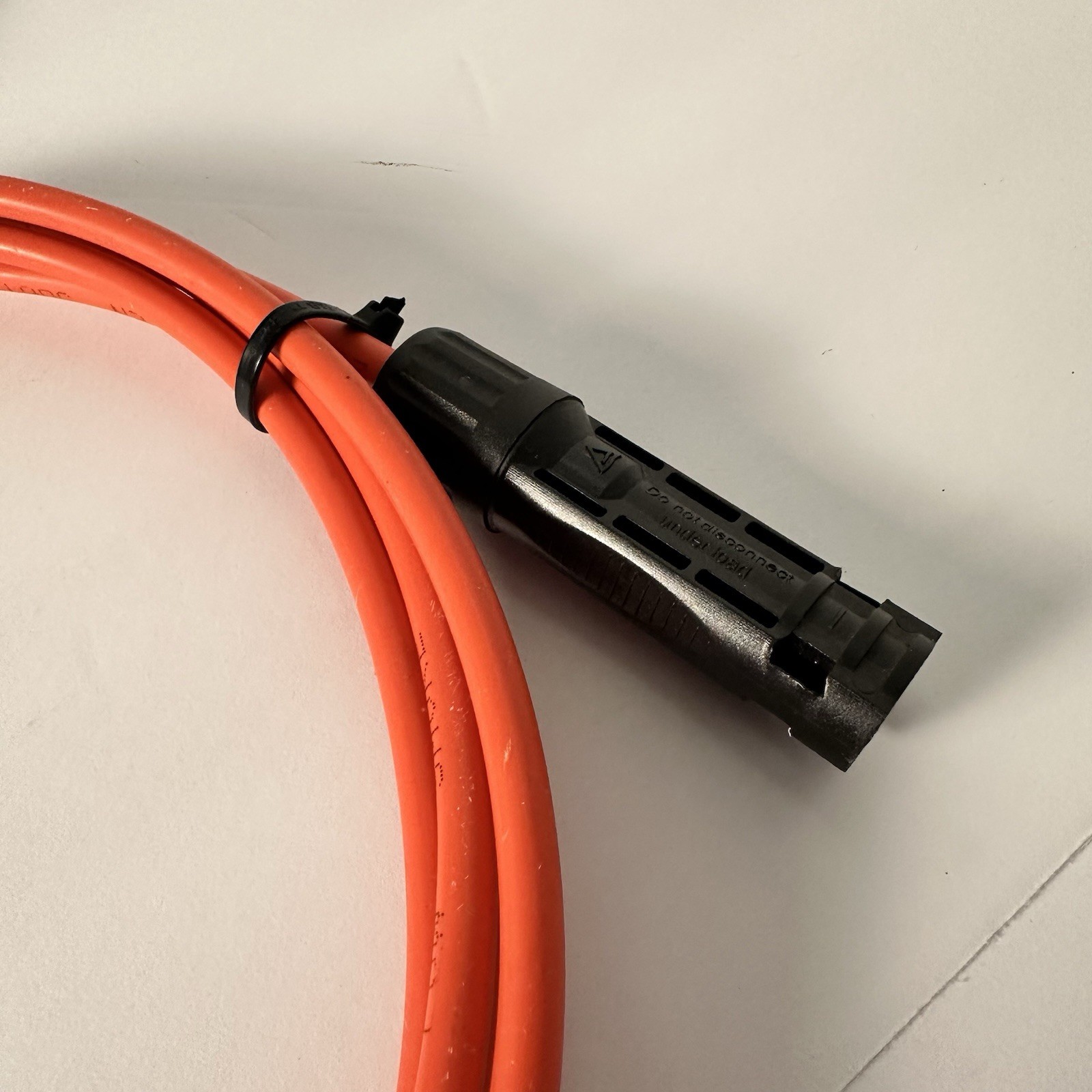 Solar Panel Extension Cable 10 AWG Gauge 10 Foot Length 1 Pair USED gallery