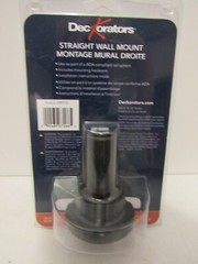 DecKorators ADA Compliant Rail System Straight Wall Mount Black