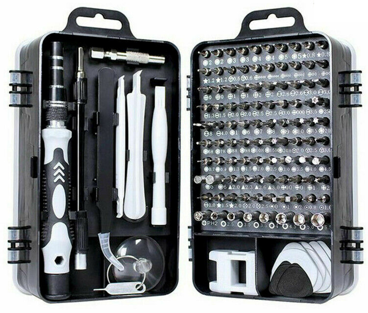 Magnetic Screwdriver Bit Set For iPhone Macbook Tool Kit Set Repair Watch 117PCS gallery