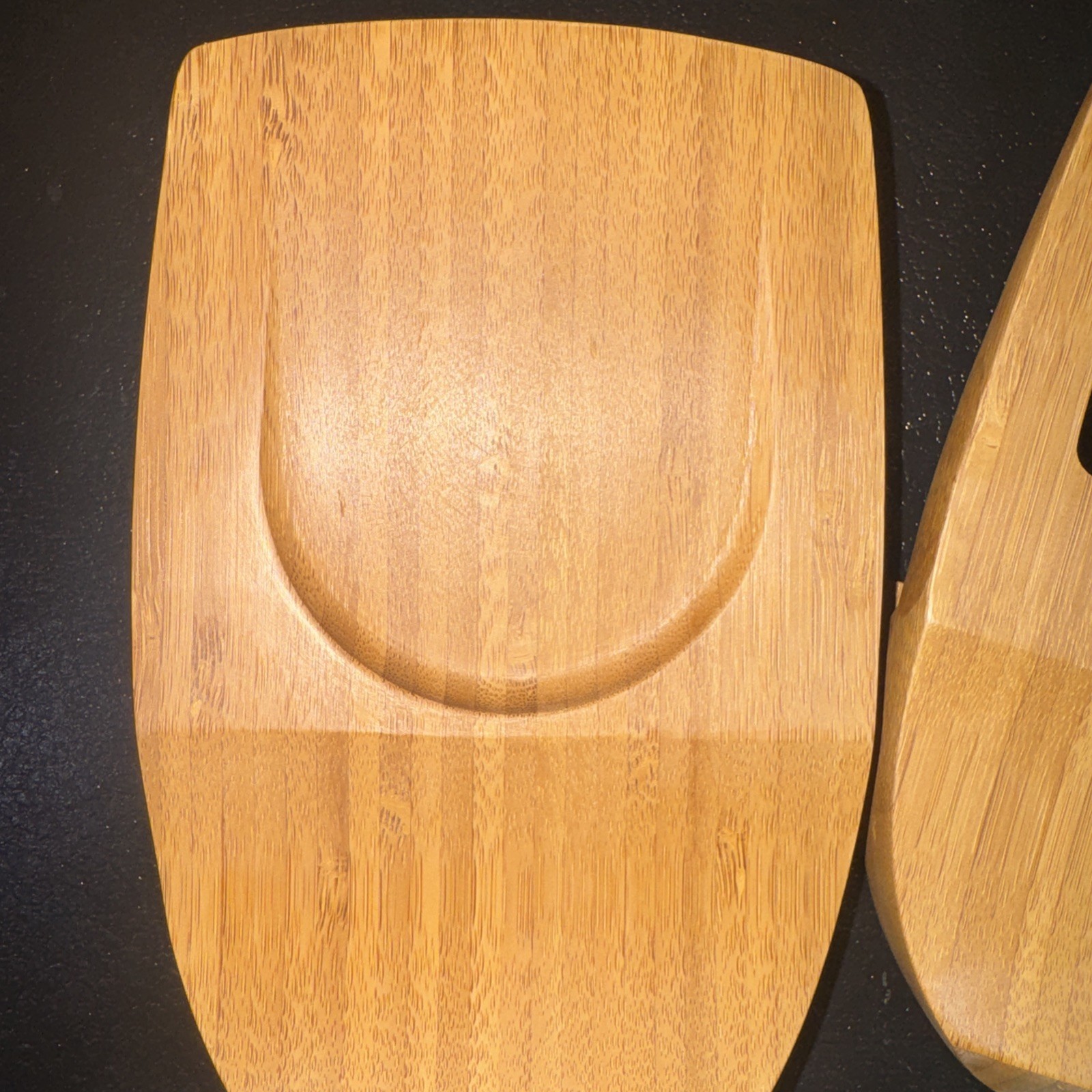 Pampered Chef # 2288 Bamboo Salad Claws Wood Salad Serving Tongs opened package gallery