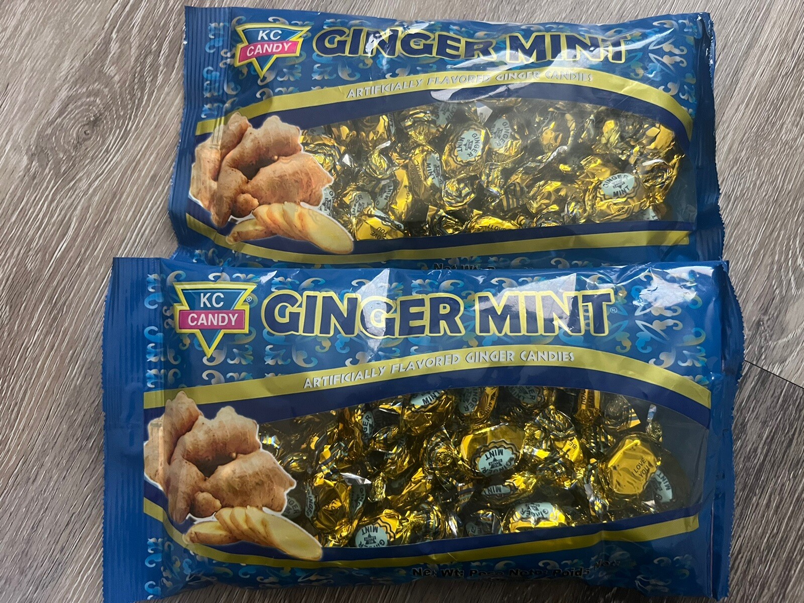 KC Ginger Mints - Two 12oz Bags (1.5lbs)- Almost 150 Candies gallery