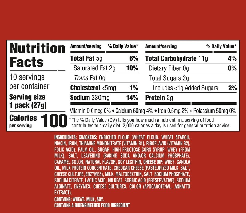 Handi-Snacks RITZ Crackers with Cheese Dip, 10 Individual Snack Packs gallery