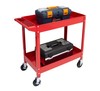 2/3 Shelf Steel Utility Cart, Large 30" Tool Storage Organizer Red/Yellow gallery