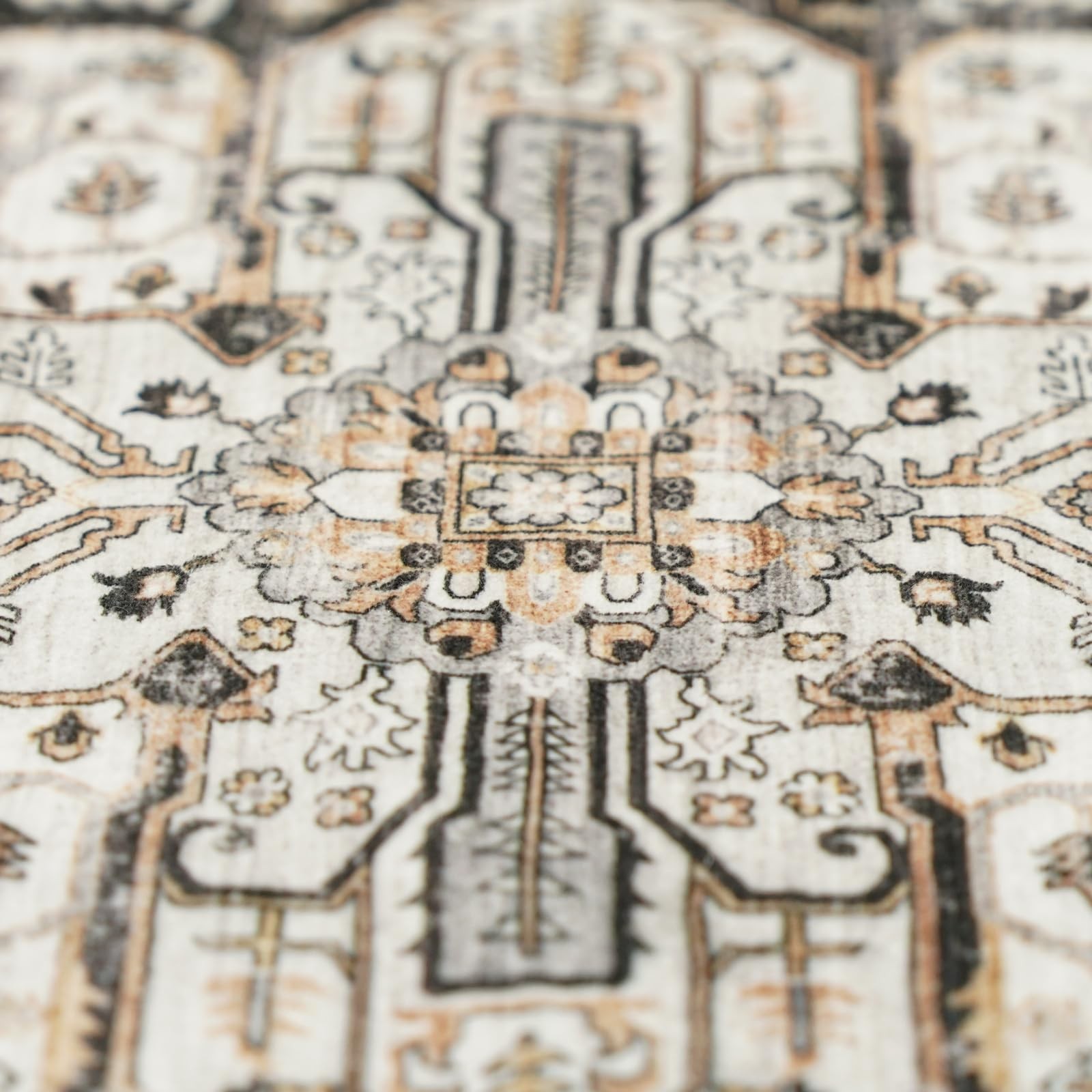 Area Rug 12x15 Washable Non Slip Backing Stain Resistant Black X23059H Living gallery