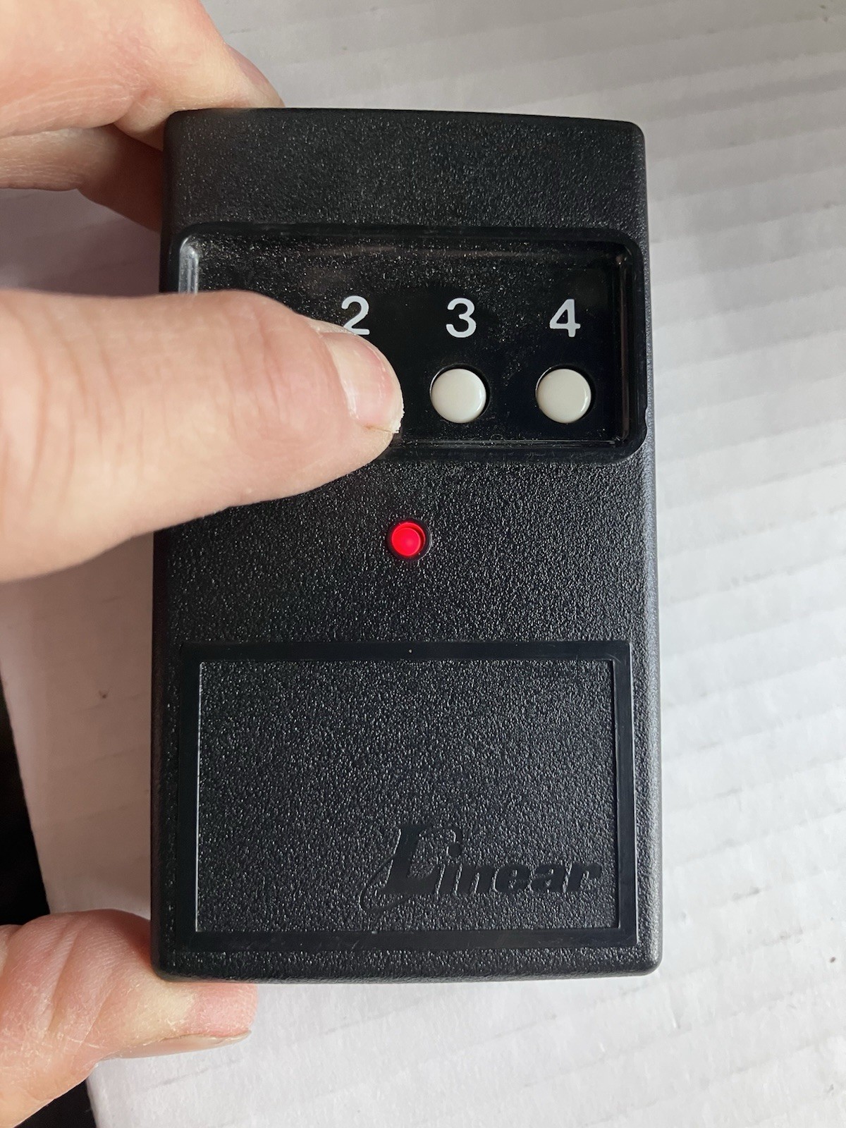 📳 OEM Linear DT-4 4 Button Remote Transmitter 310MHz 8 Dip Switch GuC Tested gallery