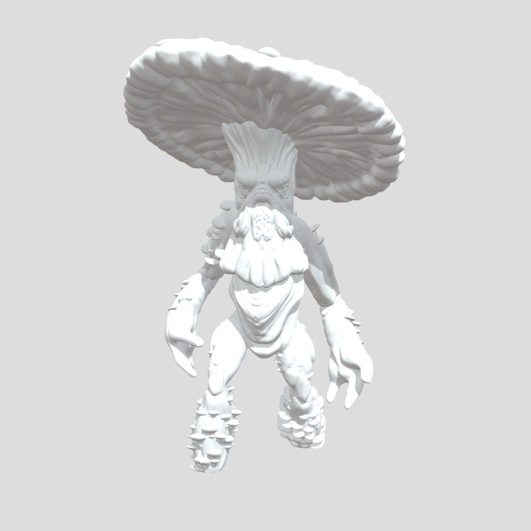 Mushroom Creature 3D Printed Figure – 5 inch Fantasy DnD Monster / Desk Decor gallery