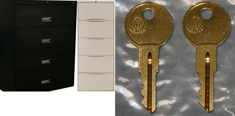 1250 - 1499 2-Replacement Keys For Premier Lateral Cabinet Cut To Your Key Code gallery