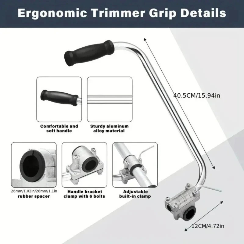 Ergonomic Trimmer Grip String Trimmers Handle Weed Eater Handle Extension Tools gallery