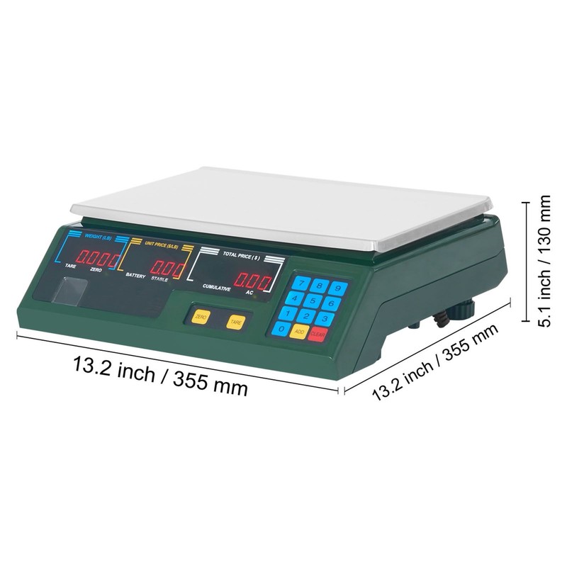 Electronic Price Computing Scale, 66 LB Digital Deli Weight Scales, LED Digital gallery