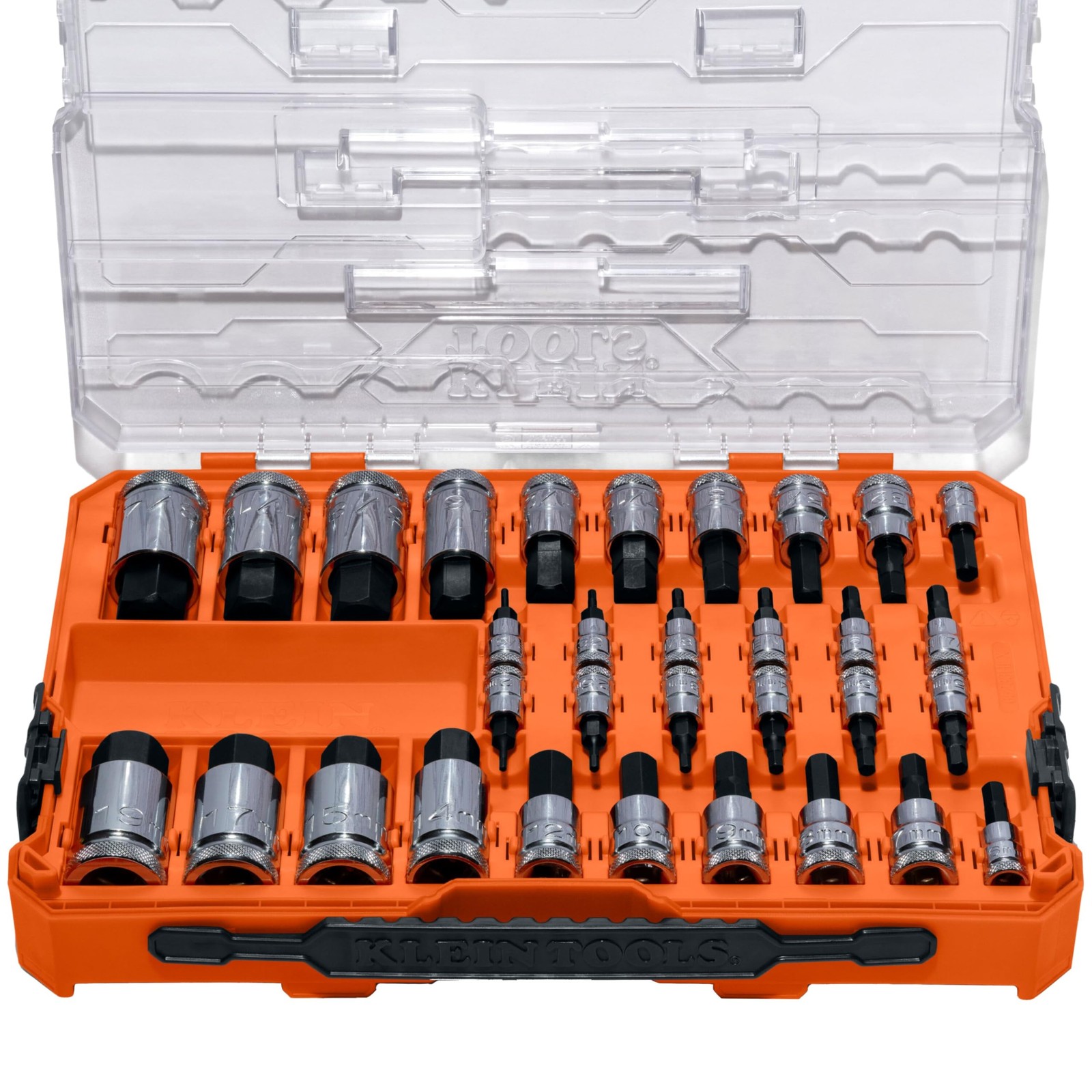Klein Tools 65233HEX Hex Bit Socket Set, 1/4, 3/8, 1/2-Inch Drives, Knurled gallery