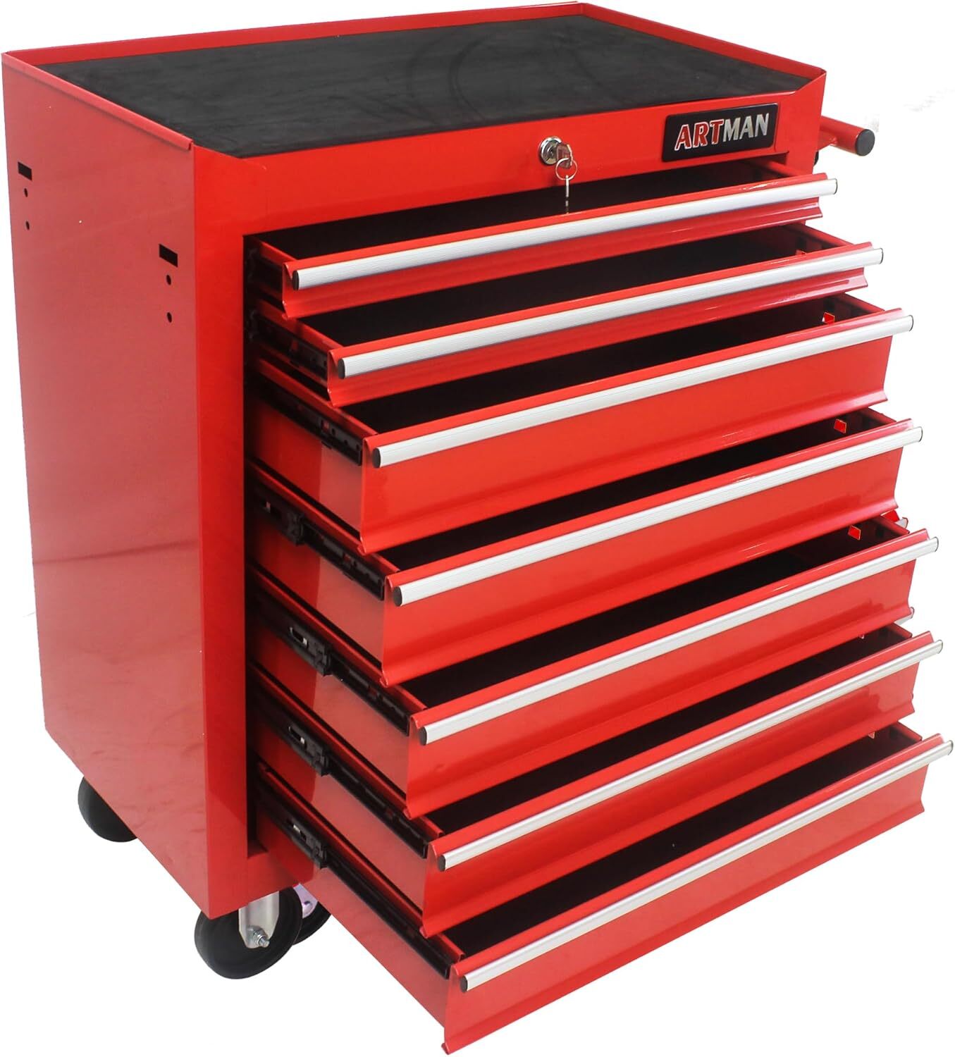 Rolling Tool Chest 7 Drawers Tool Box Lockable Tool Storage Cabinet for Garage gallery