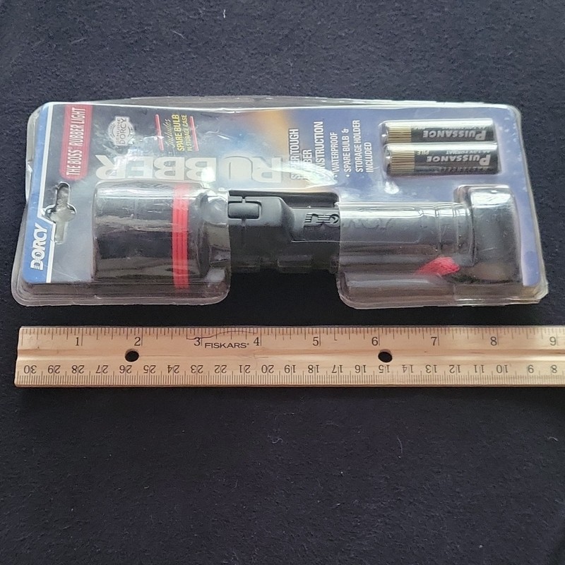 Rubber Waterproof Flashlight, 2 AA Batteries Included gallery