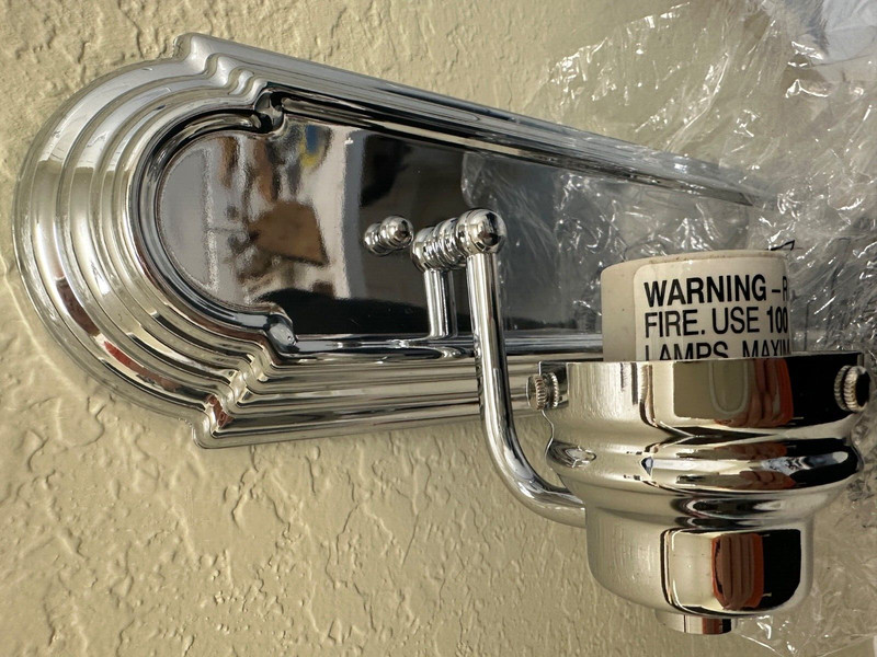 Progress 48 in. 7-Light Brushed Chrome Bathroom Vanity Light with Glass Shades gallery