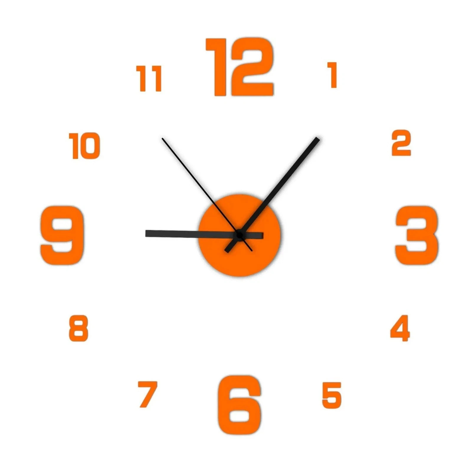 DIY Frameless Wall Clock Silent Large 3D Wall Decor Living Room Office gallery