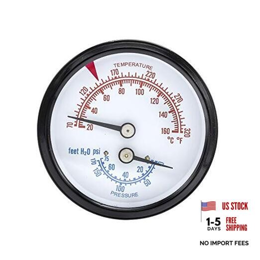 TRI-RC-254R1.75-D Commercial Tridicator, Black Steel Case, Bronze 0 - 75 PSI gallery