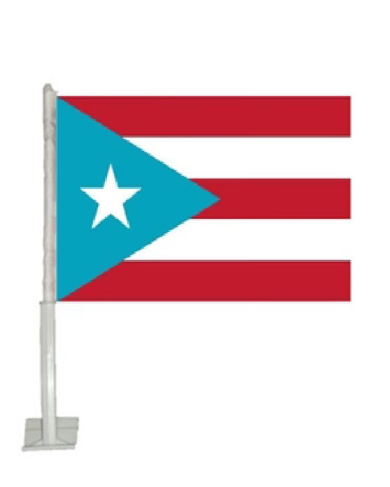 12x18 PUERTO RICO LIGHT BLUE Knitted Double Sided Car Window Vehicle Flag gallery
