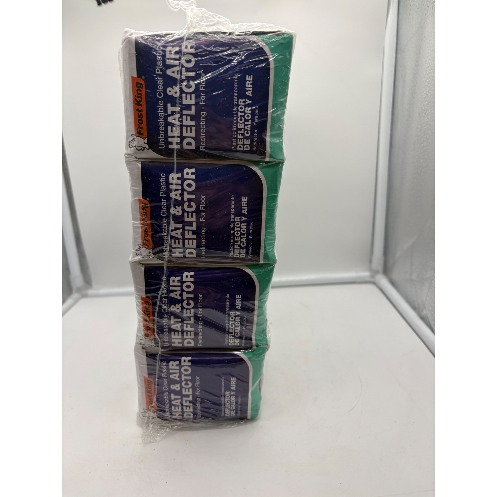 Frost King 4 Pack Heat & Air Deflector Clear Unbreakable Adjustable 10"-14" NEW gallery