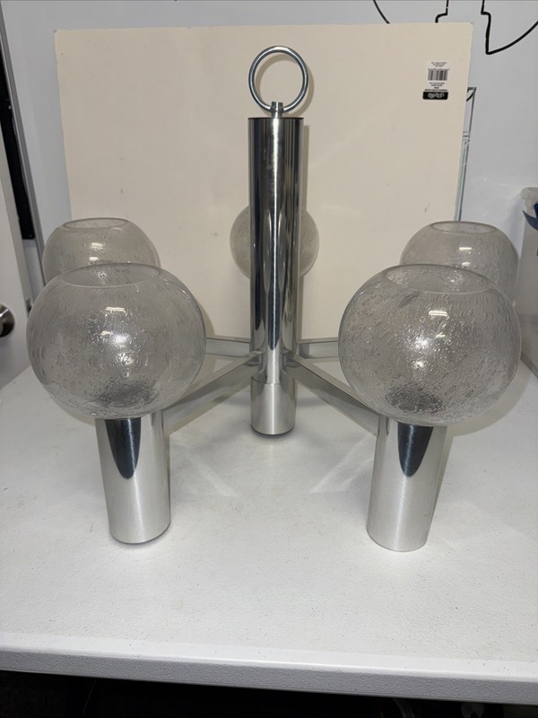 Chrome Nickel Sputnik Ceiling Chandelier Mid Century Modern Dining Hanging Light gallery