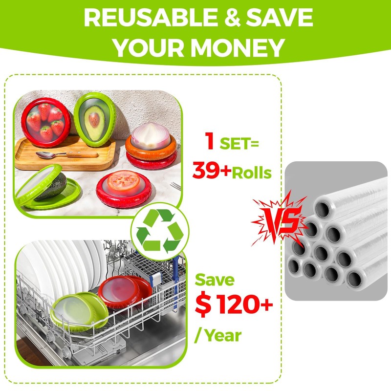 Avocado Saver Onion Storage Reusable Silicone Fruit Vegetable Containers gallery
