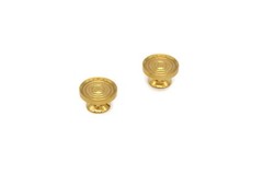 2 Small Brass Knobs Bookcase Knobs Jewelry Box Knob Cabinet Knobs Furniture Knob