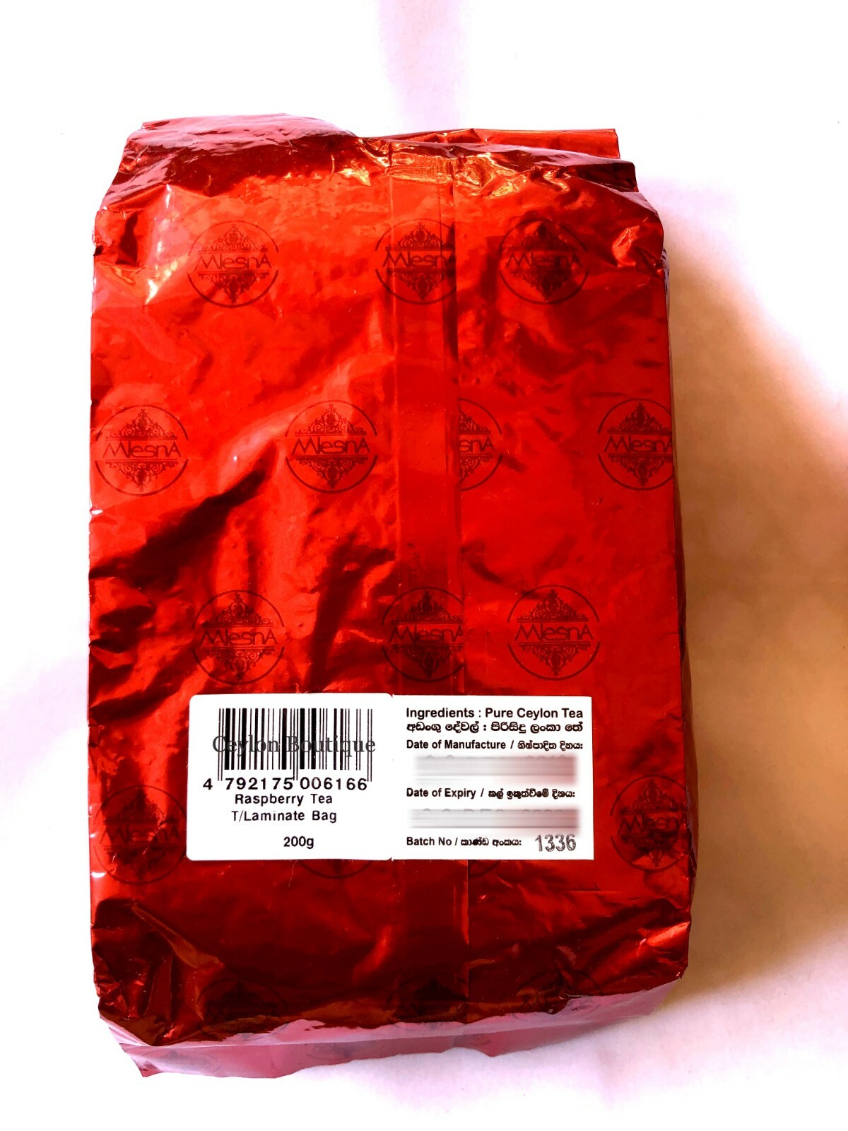 Mlesna Flavored Raspberry 200g Loose Black Tea gallery