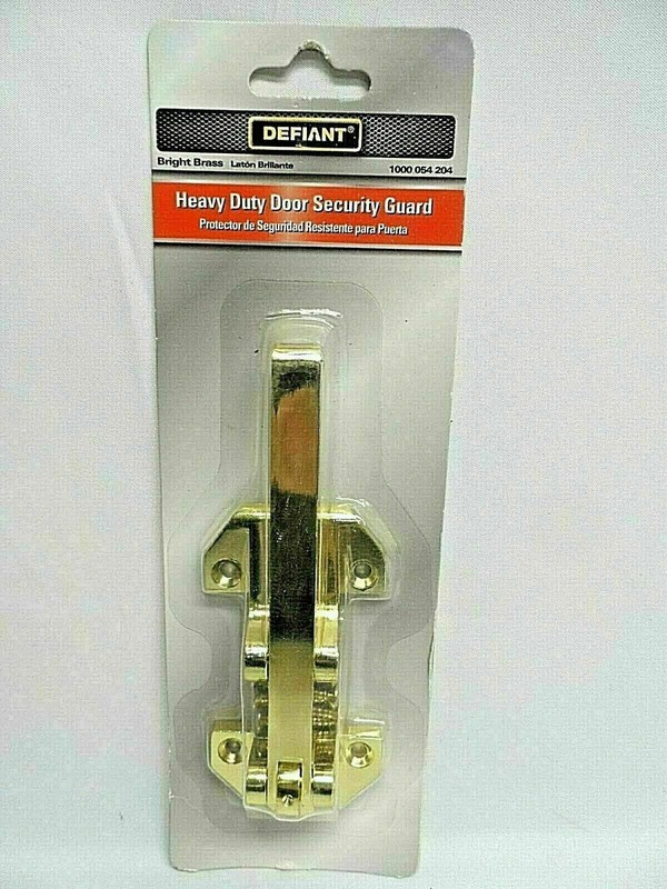 Door Security Guard Lock Bright Brass Heavy-Duty Defiant Home Improvement gallery