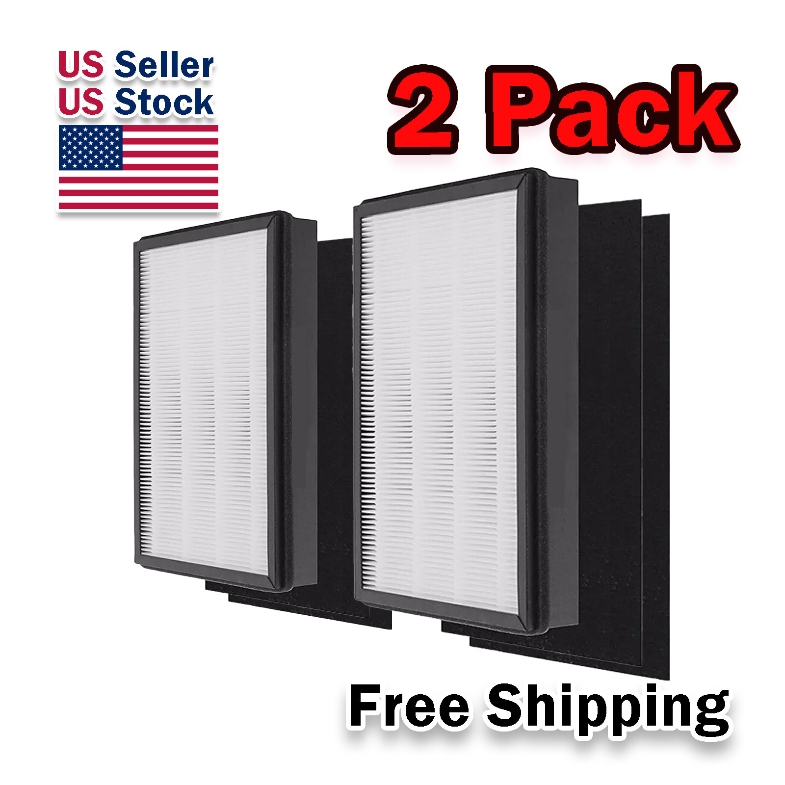 2x HEPA A2 Filter Set for 3M Filtrete FAP-C02-A2 FAP-C03-A2 Air Purifier 1150101 gallery