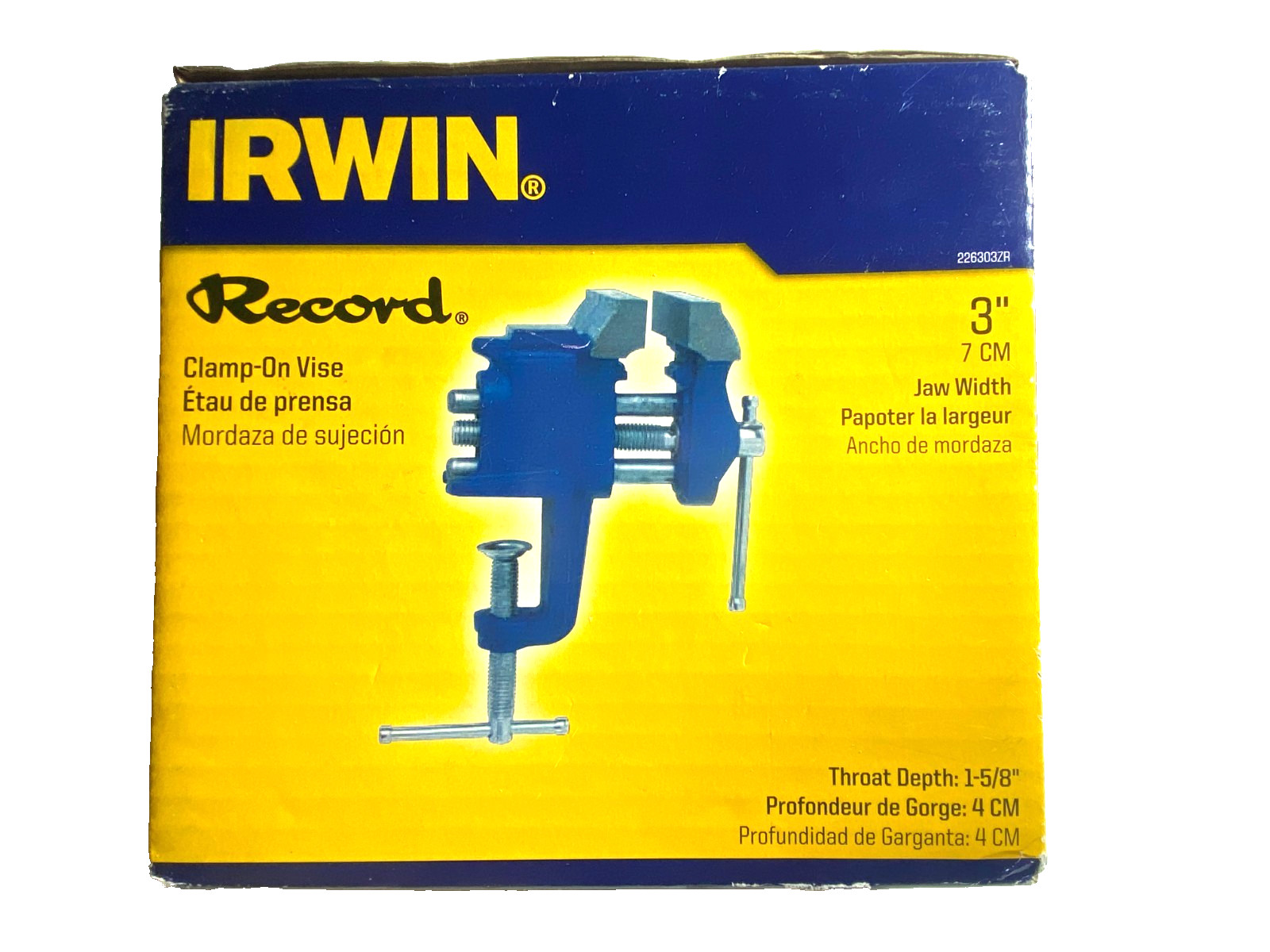 IRWIN Record 3 Inch Vise 3 Inch (7cm) Jaw Width Brand New in Box gallery