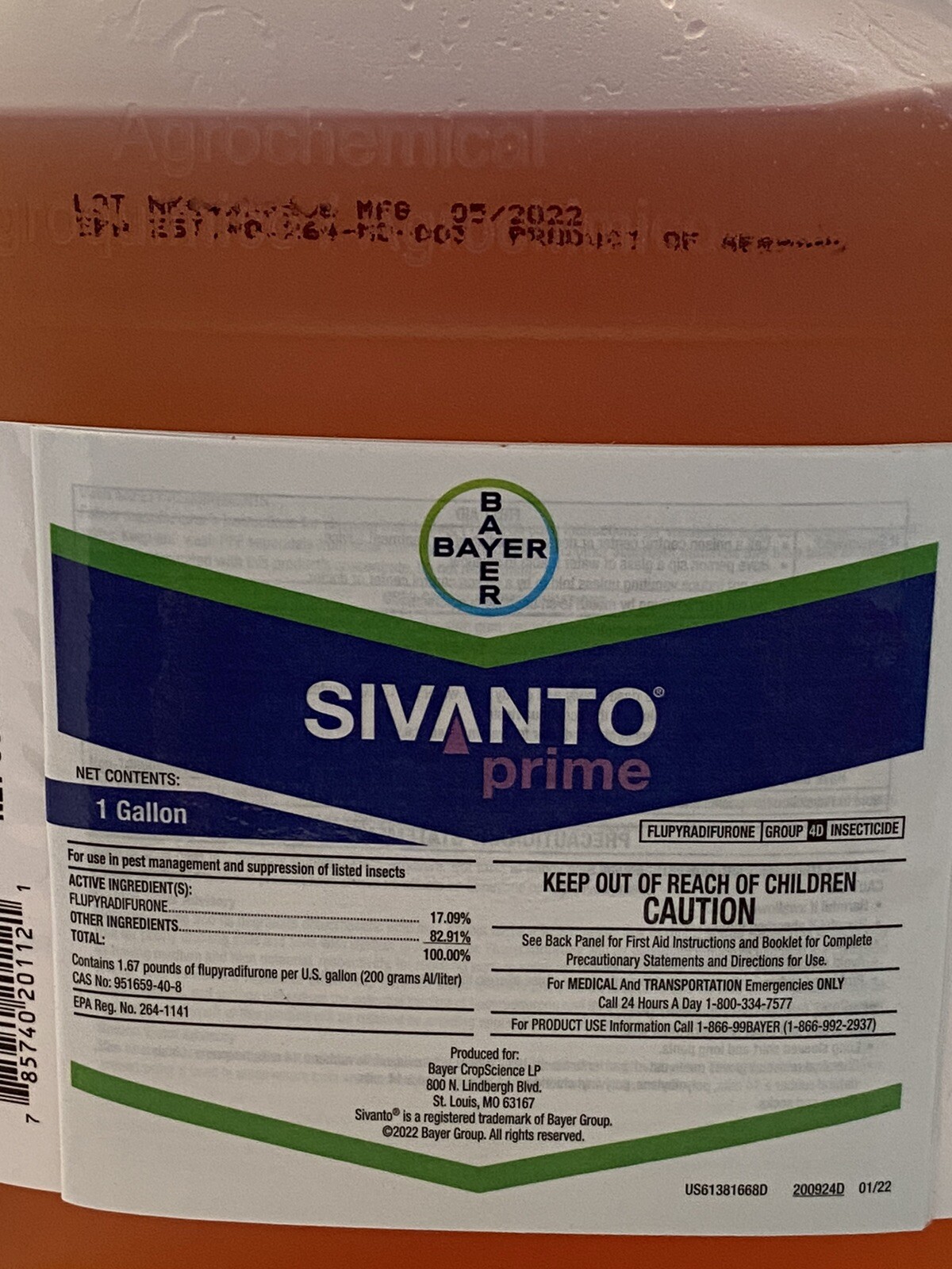Sivanto Prime Insecticide - 1 Gallon (Flupyradifurone) MFG 5/2022 gallery