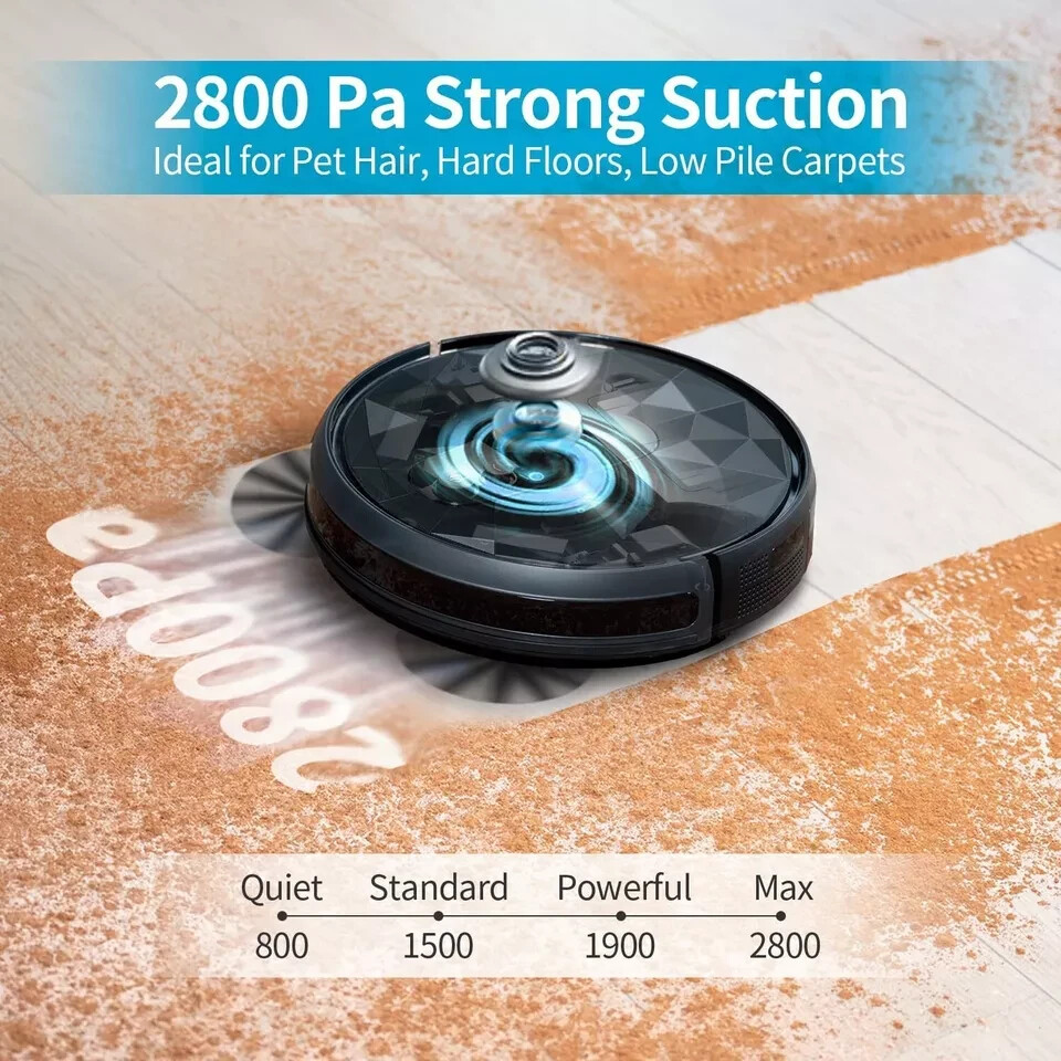 AIRROBO P20 Robot Vacuum Cleaner, 2800Pa Suction, 120mins Runtime gallery
