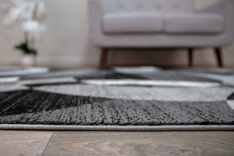 Grey Rectangular 2 7 X 4 Area Rug Soft Plush Polypropylene Indoor Rug gallery