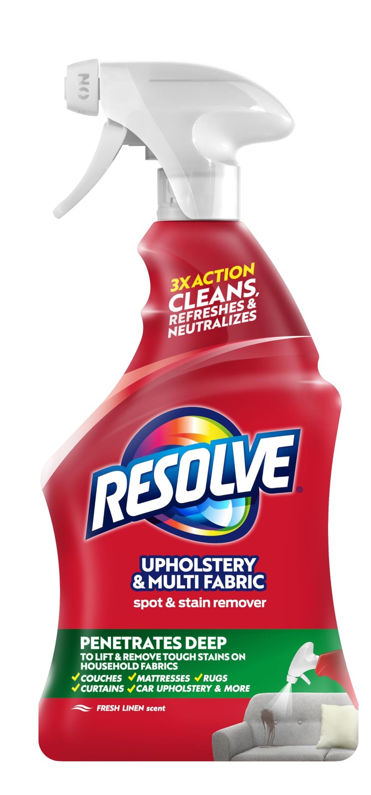 Resolve Carpet Cleaner, 22 fl oz Multi-Fabric 22 Fl Oz (Pack of 1), Multi gallery
