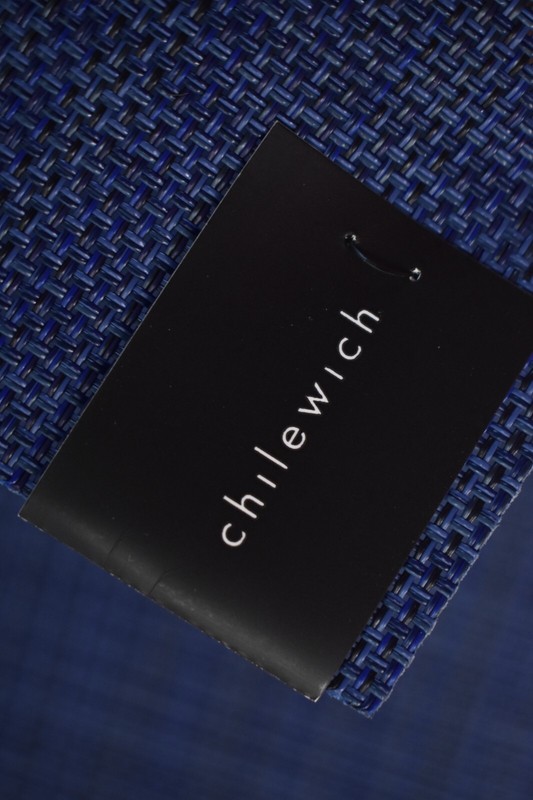 Chilewich Compact Rectangular Placemat 12" x 16" Mini Basketweave Indigo gallery