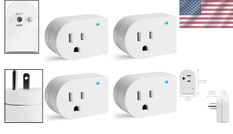 Compact 4-Pack Grounded Surge Protector with Indicator Light - Safety in Style gallery