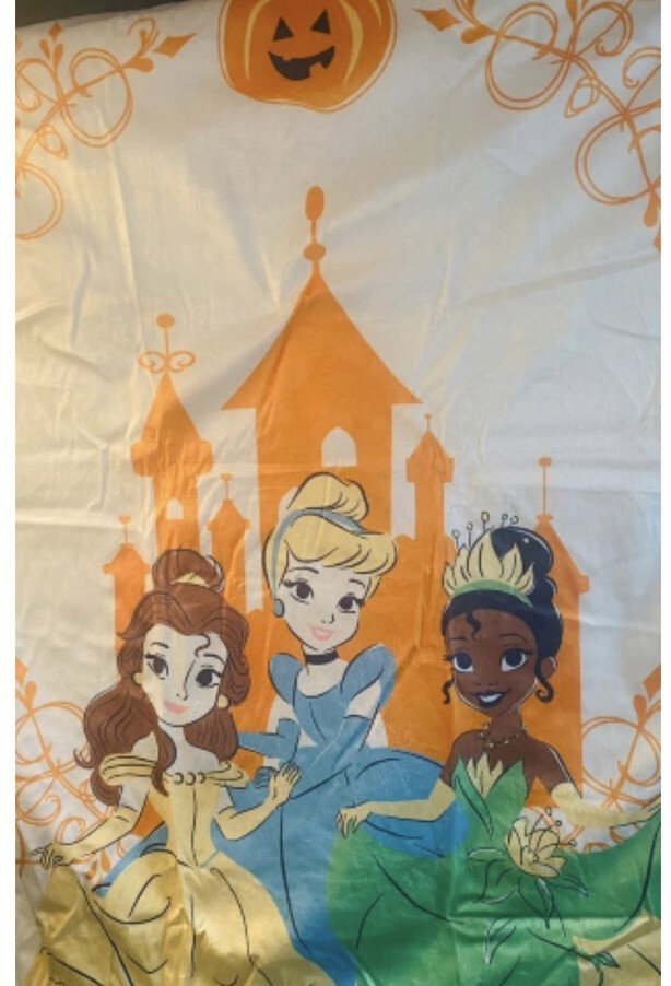 Disney Baby Princess Halloween Throw Blanket Cinderella Belle Pumpkin New gallery