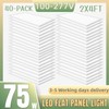 2X4FT LED Flat Panel Light 8400LM 75W 5000K Dimmable Drop Ceiling Office Lights gallery